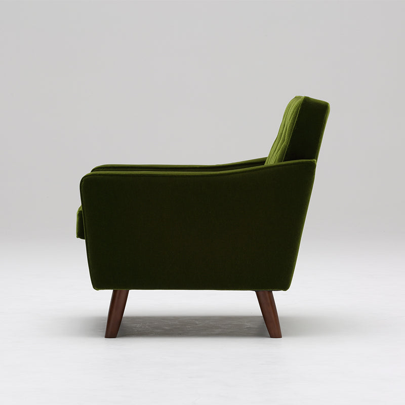 カリモク60【正規販売店】 ロビーチェア 1シーター モケットグリーン