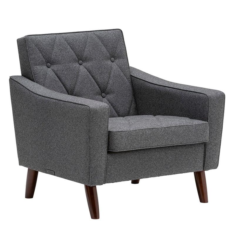 カリモク60【正規販売店】 ロビーチェア 1シーター セラムダークグレー