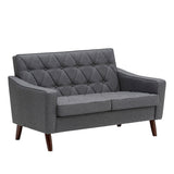 カリモク60【正規販売店】 ロビーチェア 2シーター セラムダークグレー