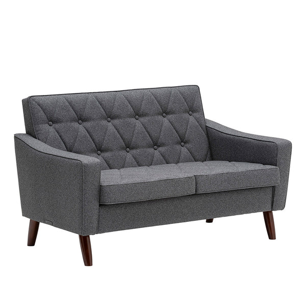 カリモク60【正規販売店】 ロビーチェア 2シーター セラムダークグレー