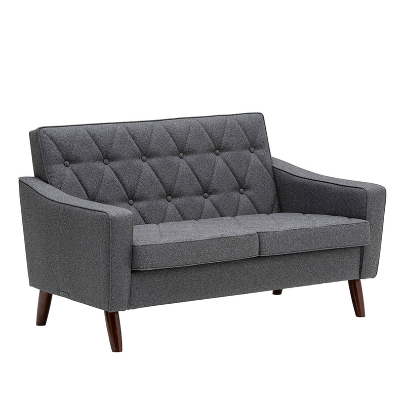 カリモク60【正規販売店】 ロビーチェア 2シーター セラムダークグレー