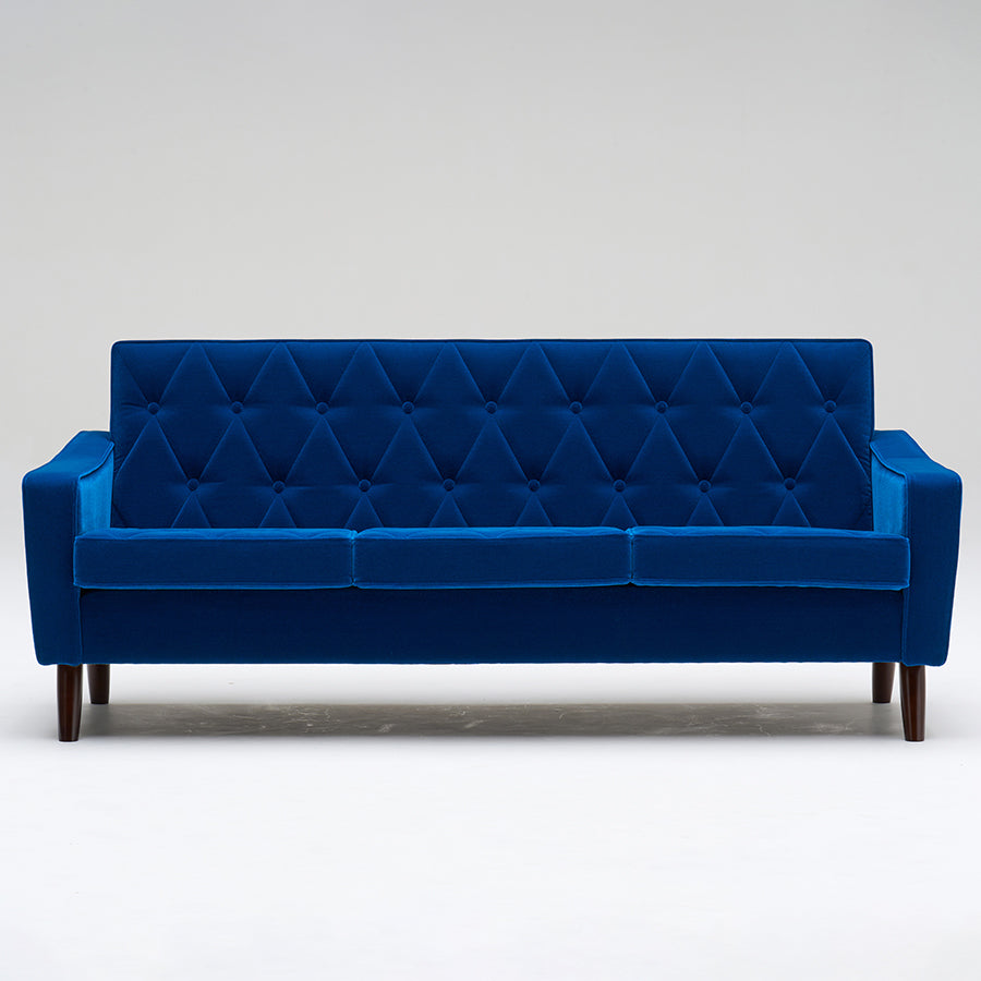 カリモク60【正規販売店】 ロビーチェア 3シーター モケットブルー