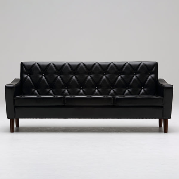 カリモク60【正規販売店】 ロビーチェア 3シーター スタンダードブラック