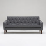 カリモク60【正規販売店】 ロビーチェア 3シーター セラムダークグレー