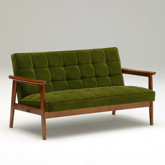 Karimoku 60 [Authorized Dealer] K Chair 2 Seater Moquet Green｜北欧インテリア通販サイト greeniche（グリニッチ）