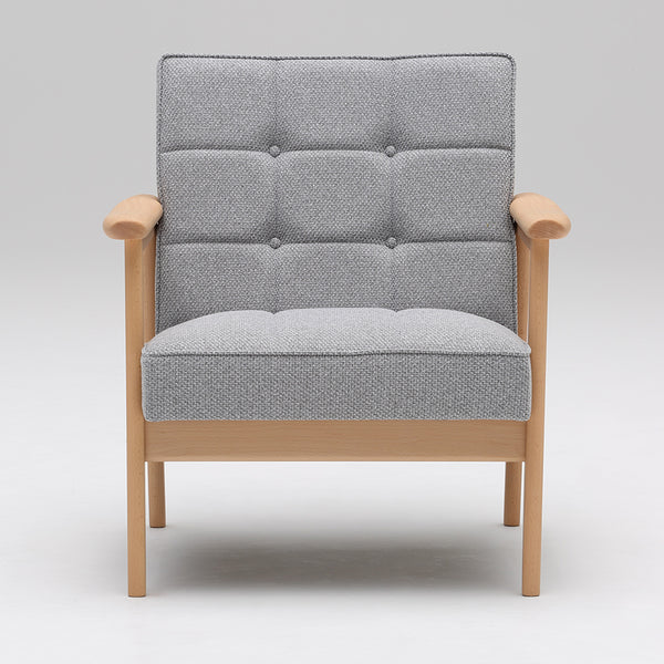 カリモク60【正規販売店】 Kチェア 1シーター ミストグレー