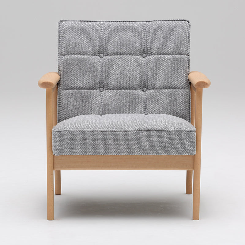 カリモク60【正規販売店】 Kチェア 1シーター ミストグレー