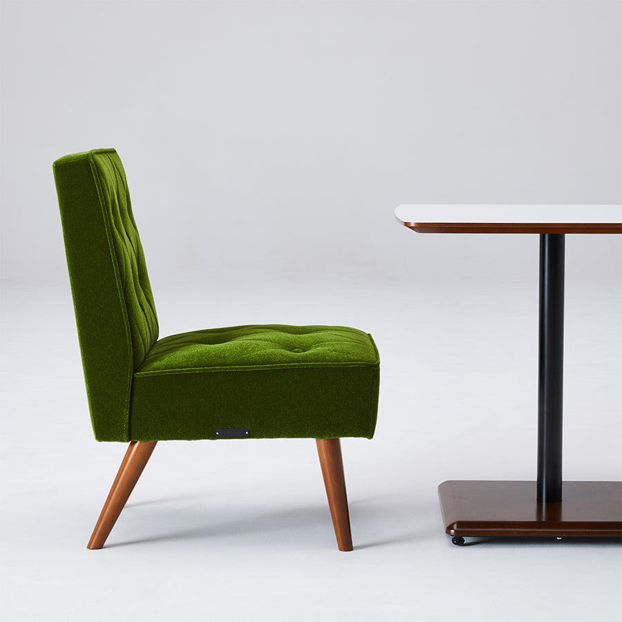 カリモク60【正規販売店】 カフェチェア モケットグリーン