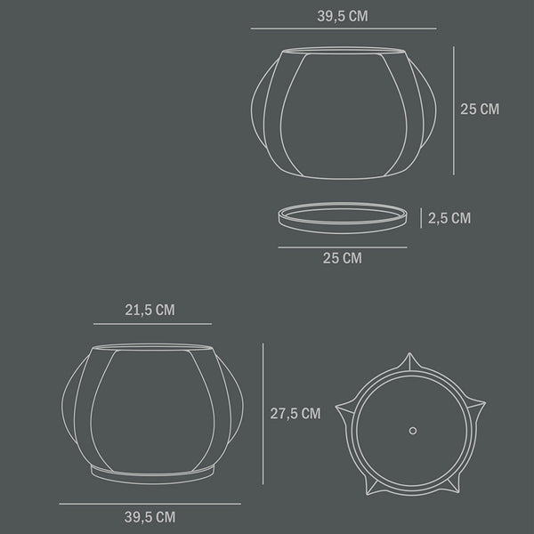 101 COPENHAGEN 【日本代理店】デンマークデザイン Arket Plant Pot Mini Dark Grey