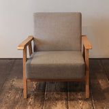 &lt;Limited stock&gt; Basic Sofa 1 Seater Oak