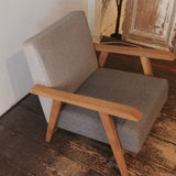 &lt;Limited stock&gt; Basic Sofa 1 Seater Oak