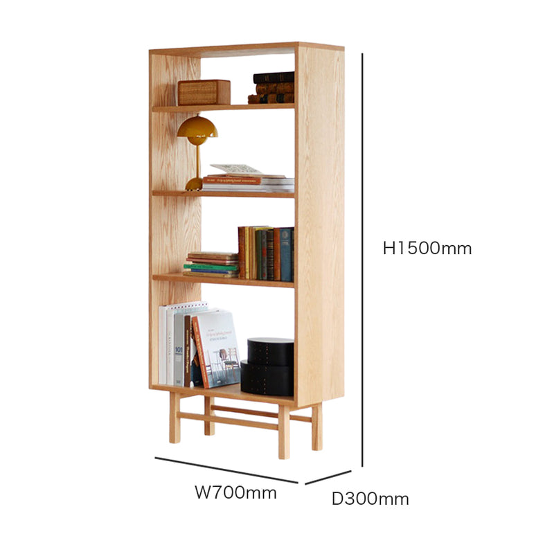 Basic Book Case High | オーク/ウォルナット無垢材