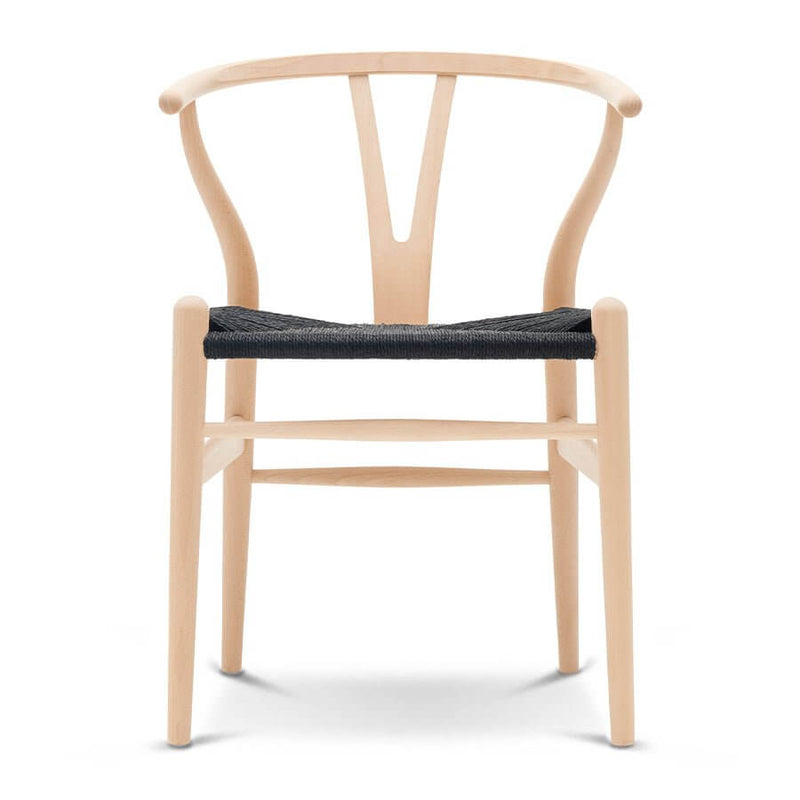 【書籍Yチェアの秘密プレゼント】Yチェア CH24 ビーチ ソープ仕上げ ブラックペーパーコード | Hans. J. Wegner (ハンス・J・ウェグナー) カール・ハンセン＆サン【正規販売店】デンマークデザイン