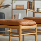 OW149F コロニアルフットスツール TERRAレザー (Raku 20367) ｜COLONIAL FOOTSTOOL｜Ole Wanscher (オーレ・ヴァンシャー) カール・ハンセン＆サン【正規販売店】デンマークデザイン