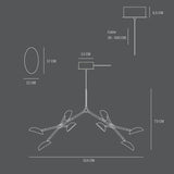 101 COPENHAGEN【日本代理店】デンマークデザイン Drop Chandelier Brass (5m)