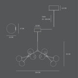 101 COPENHAGEN【日本代理店】デンマークデザイン Drop Chandelier Globe Chrome