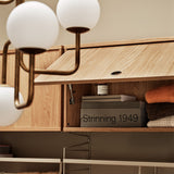 String フリップドアキャビネット 78×30 グレー