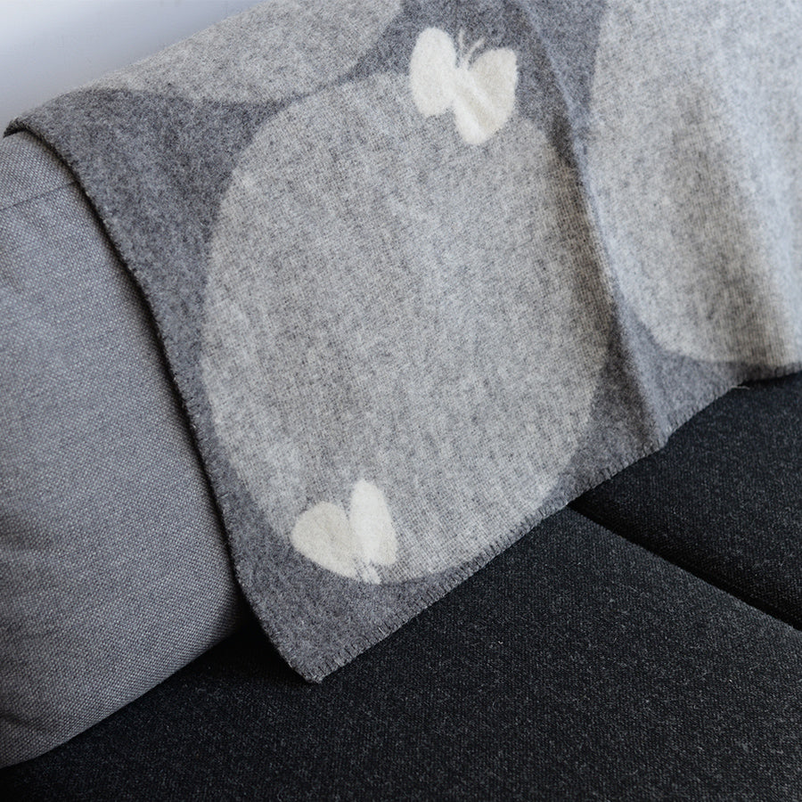 KLIPPAN ウール ハーフブランケット PERHONEN グレー | 北欧家具 北欧