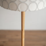 kilta floor lamp (tambourine) ホワイト×ライトブルー | オーク/ウォルナット無垢材