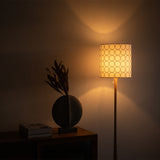 kilta floor lamp (tambourine) ホワイト×ライトブルー | オーク/ウォルナット無垢材