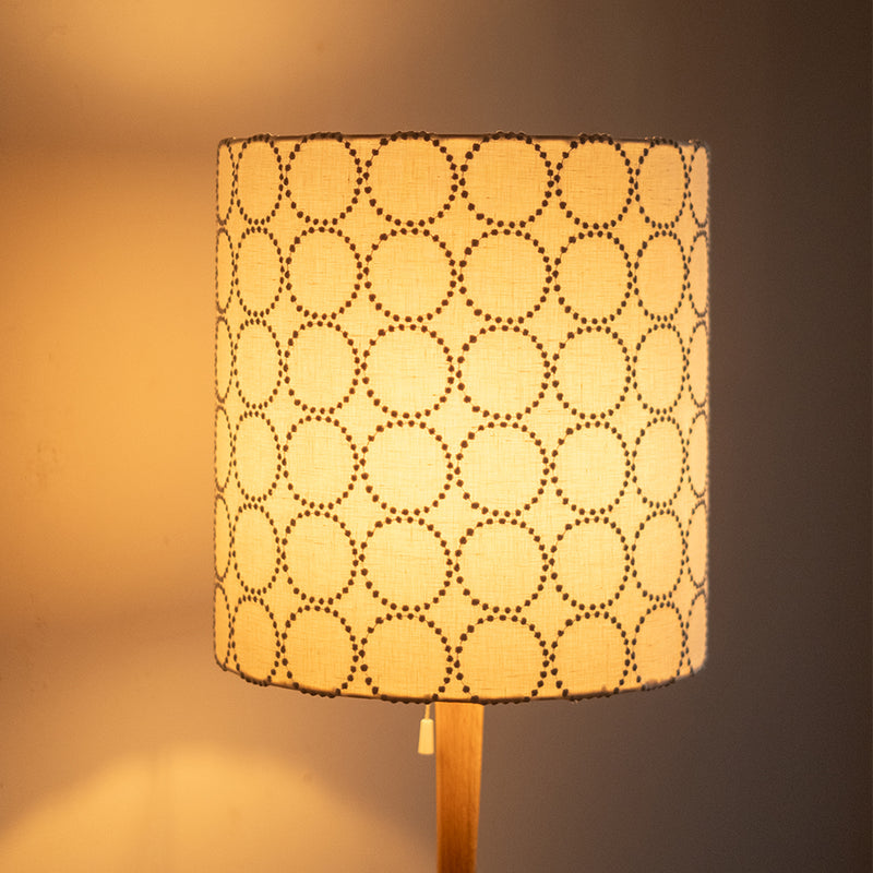 kilta floor lamp (tambourine) ホワイト×ライトブルー | オーク/ウォルナット無垢材