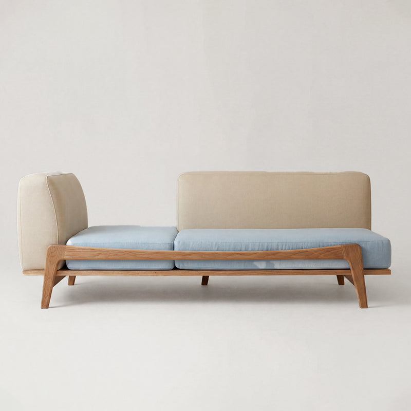Luu Sofa ecru / aqua | オーク/ウォルナット無垢材 | 北欧家具 北欧