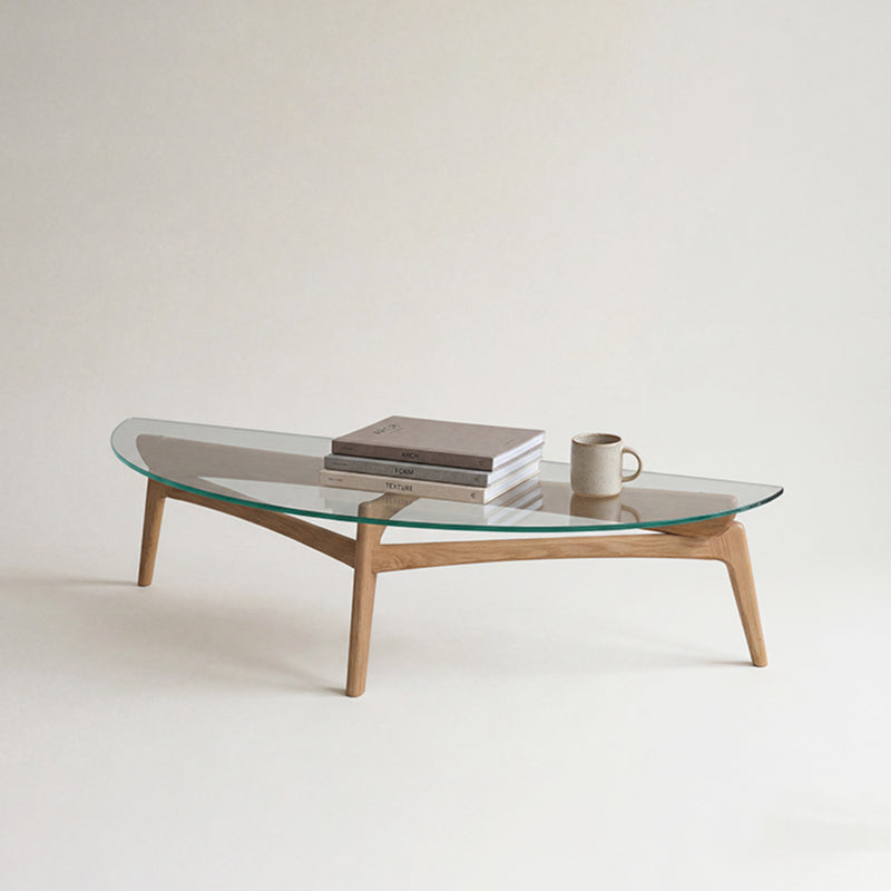 Luu Table（glass top） | オーク/ウォルナット無垢材 | 北欧家具 北欧