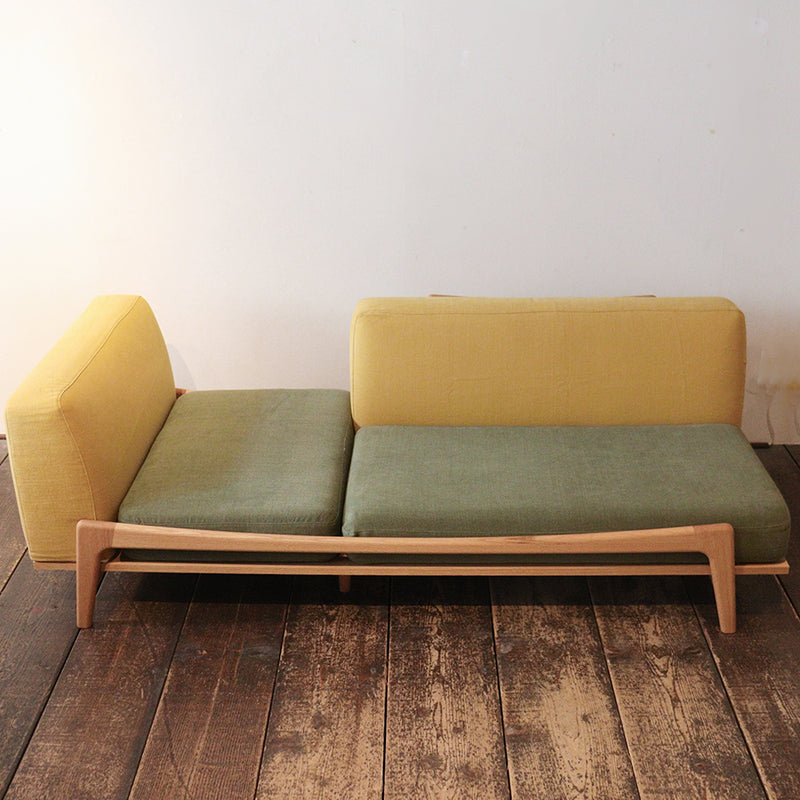 &lt;Limited stock&gt; Luu Sofa yellow / green | Oak