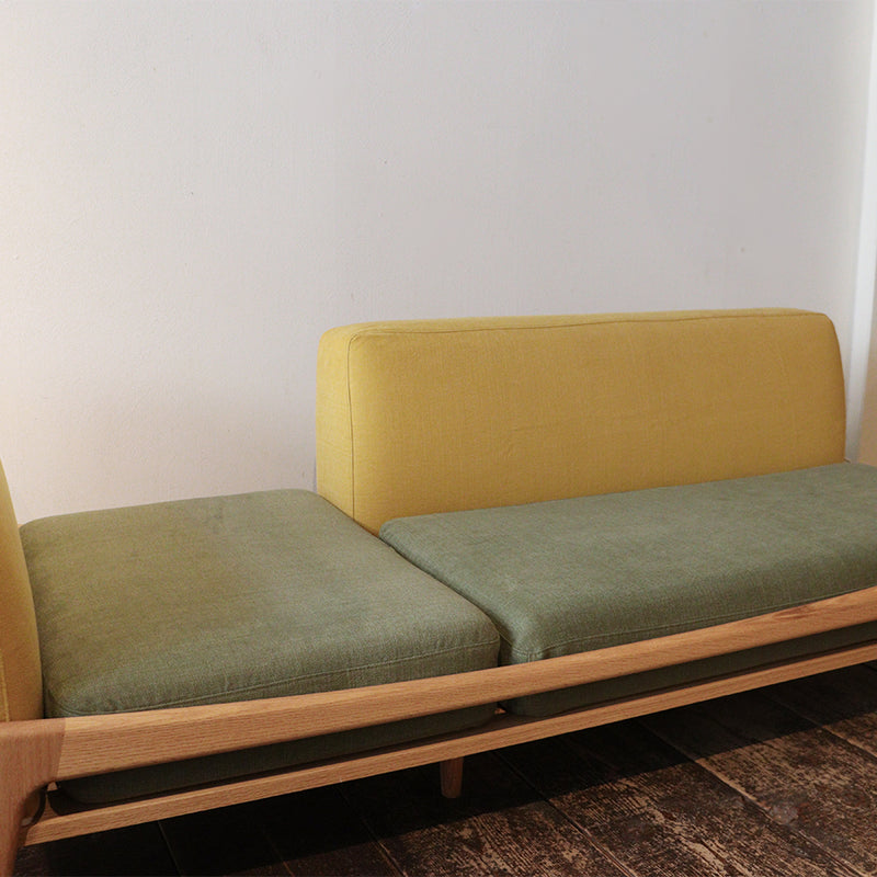 &lt;Limited stock&gt; Luu Sofa yellow / green | Oak