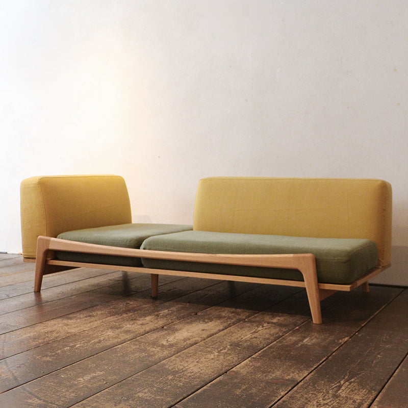 &lt;Limited stock&gt; Luu Sofa yellow / green | Oak