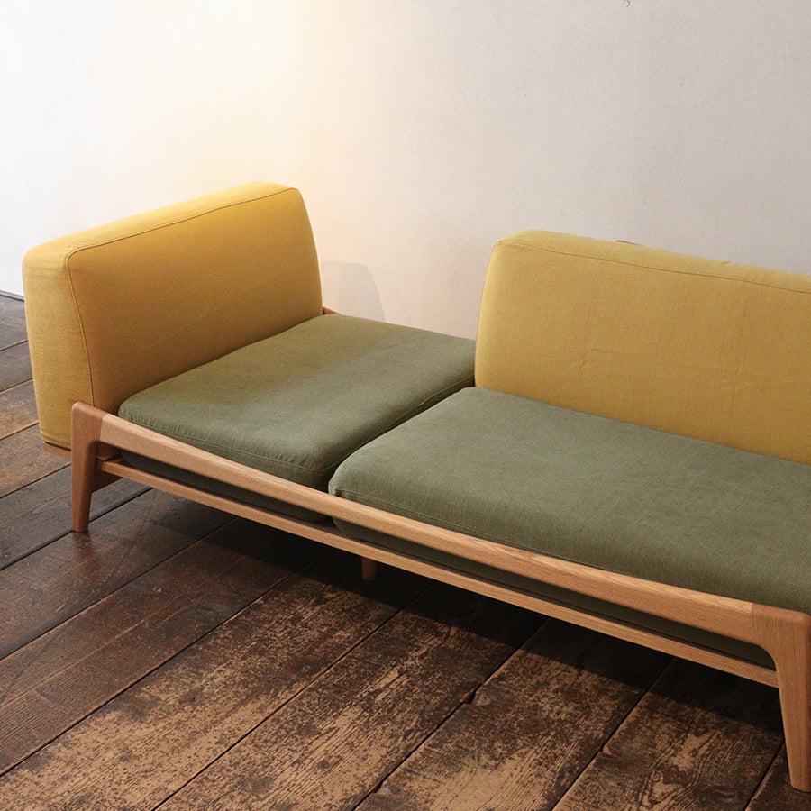 20%OFF】 Luu Sofa yellow / green | オーク | 北欧家具 北欧