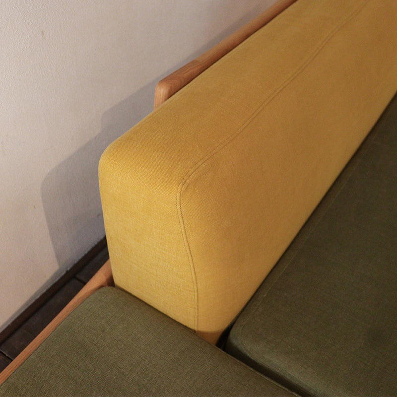 &lt;Limited stock&gt; Luu Sofa yellow / green | Oak