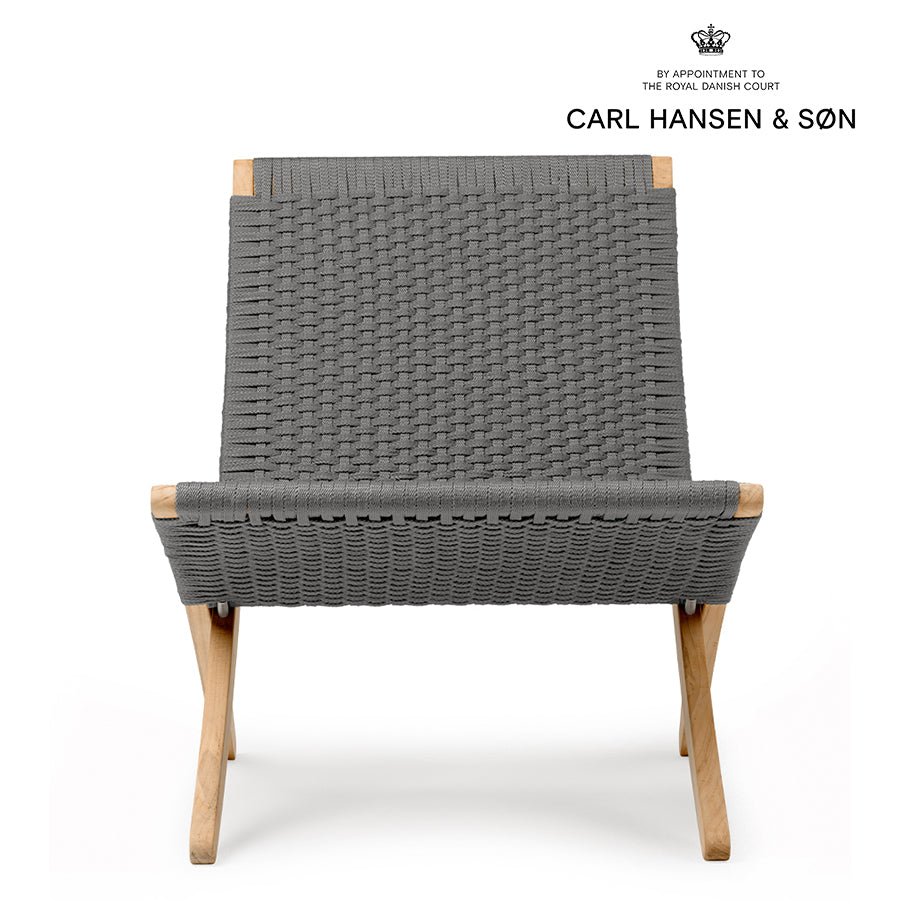MG501 FLAT ROPE OUTDOOR チャコール チーク｜CUBA CHAIR キューバ