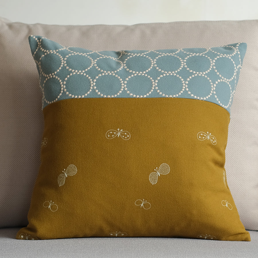 mina perhonen クッション mina perhonen dop 「tambourine × choucho」クッションカバー