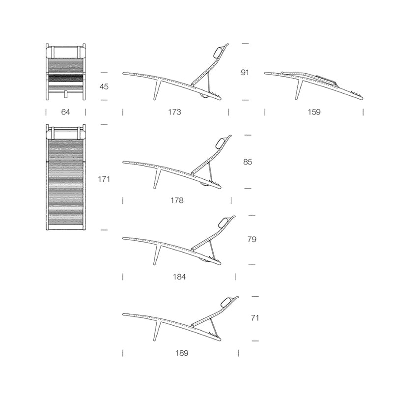 【PPモブラー正規販売店】 PP524 Deck Chair | Hans J. Wegner (ハンス・J・ウェグナー)