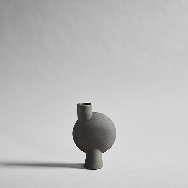 【20%OFF】101 COPENHAGEN Sphere Vase Bubl Medio Dark Grey