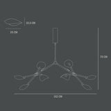 101 COPENHAGEN [Japan Distributor] Danish Design Stingray Chandelier Bronze