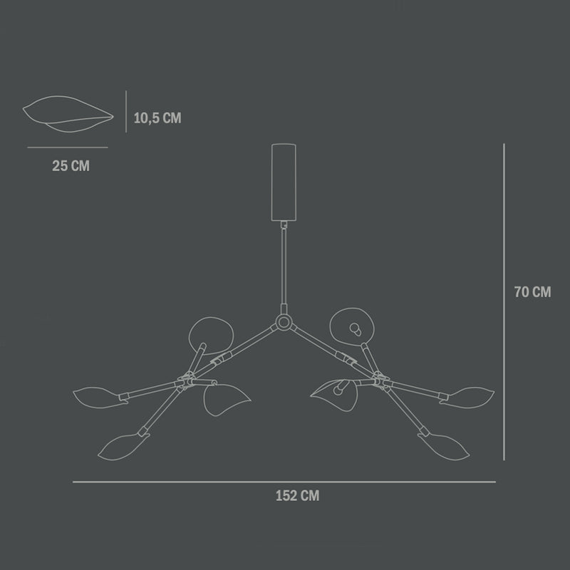 101 COPENHAGEN [Japan Distributor] Danish Design Stingray Chandelier Bronze