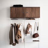 String 片開きキャビネット 58×30 グレー