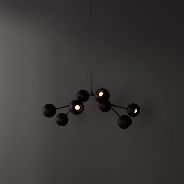 101 COPENHAGEN【日本代理店】デンマークデザイン Drop Chandelier Mini Globe Burned Black (5m)