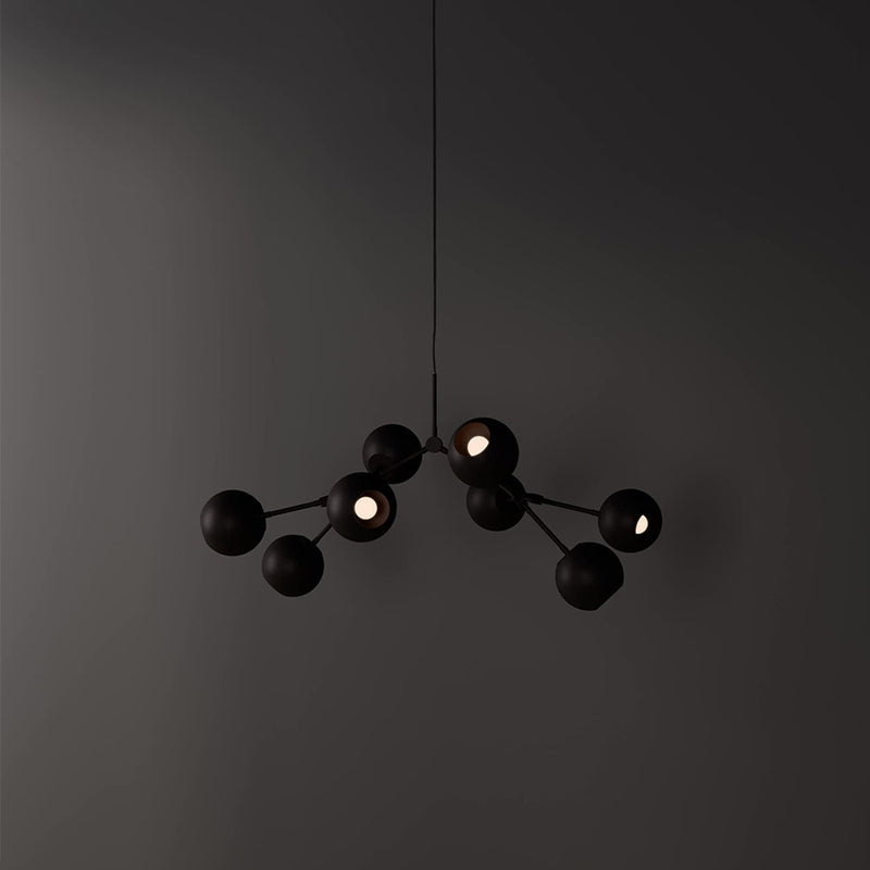 101 COPENHAGEN【日本代理店】デンマークデザイン Drop Chandelier Mini Globe Burned Black (5m)