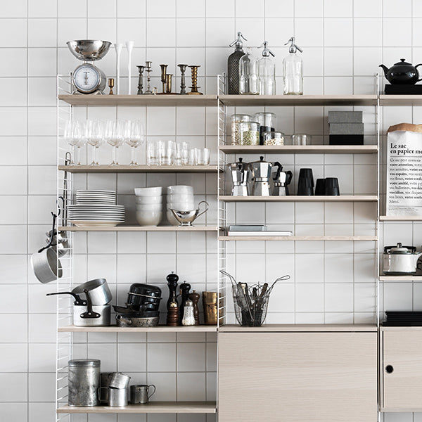 日本代理店】String スウェーデン製 シェルフシステム 棚板78×20（3枚