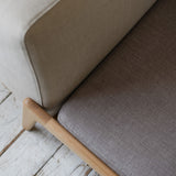 Luu Sofa beige / gray | オーク/ウォルナット無垢材