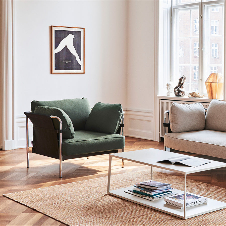 HAY【正規販売店】 CAN 1シーター グレー / ブラックベース | 北欧家具