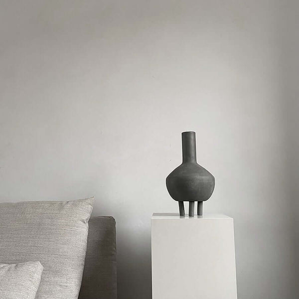 101 COPENHAGEN Duck Vase Fat Dark Grey