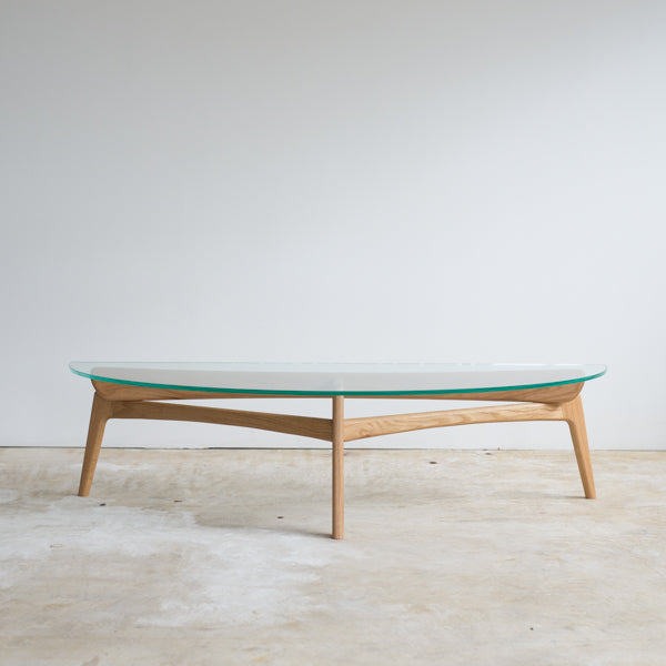 Luu Table（glass top） | オーク/ウォルナット無垢材 【最大5年分割手数料無料】
