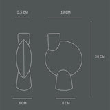 〈在庫限り〉101 COPENHAGEN 【日本代理店】デンマークデザイン Sphere Vase Bubl Medio Light Grey