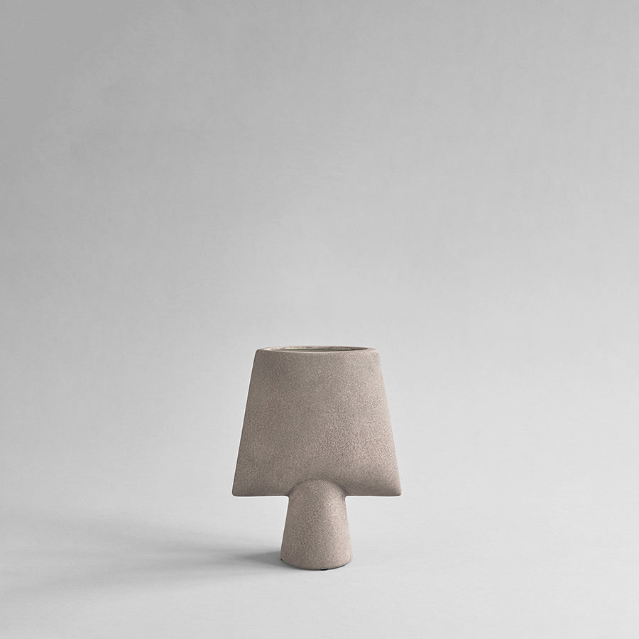 Sphere Vase Square Mini Taupe